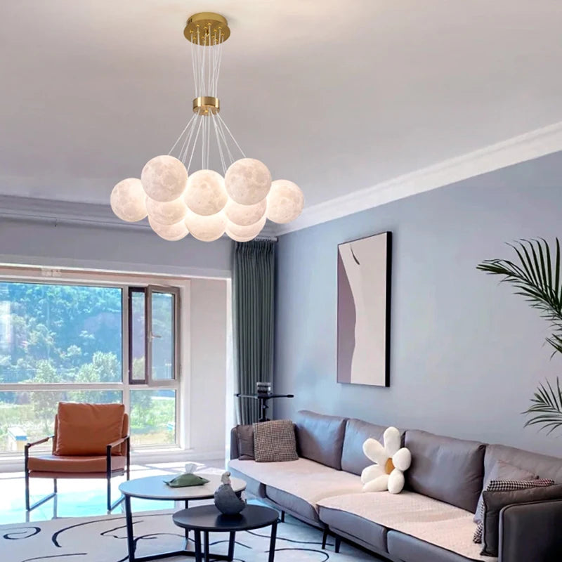 lustre led imprimé en 3d éclairage winfordo suspendu - vue 5 sur 12