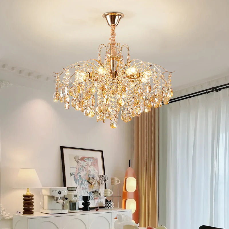 suspension nordique en cristal moderne et chaleureuse - vue 3 sur 10