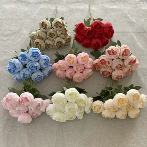 bouquets de pivoines artificielles pour décoration intérieure élégante - vue 7 sur 14