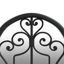 Black mirror 100x45 cm iron for indoor use, home decoration wall decal living room decoration
