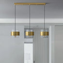 Modern minimalist gold art glass pendant light