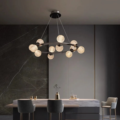 Nordic home decoration, living room chandelier, bedroom chandelier, dining room chandelier, ceiling light, indoor lighting - vue 6 sur 9