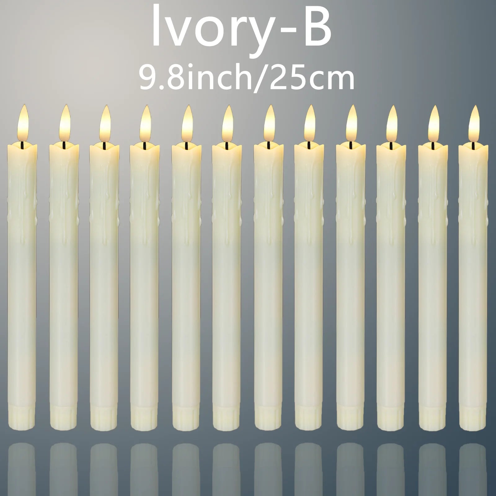 bougies LED décoratives scintillantes pour mariage et Halloween - vue 14 sur 14