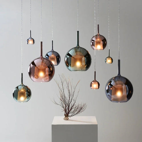 Sispension Cloche moderne LED fumée gris - vue 4 sur 10