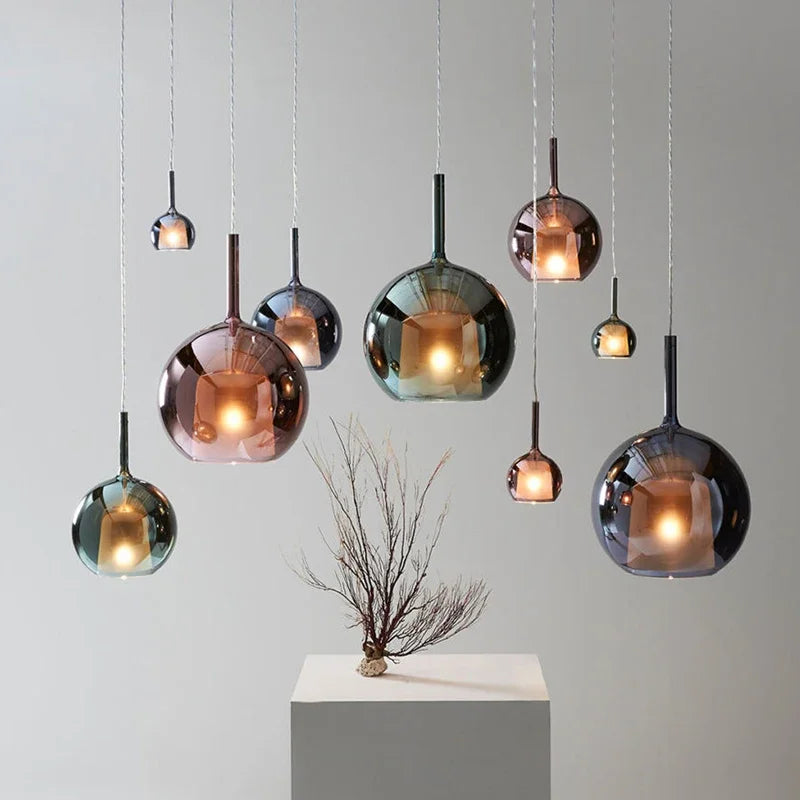 Sispension Cloche moderne LED fumée gris - vue 3 sur 10