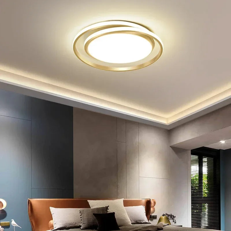 lustre moderne en or pour décoration intérieure élégante - vue 7 sur 10