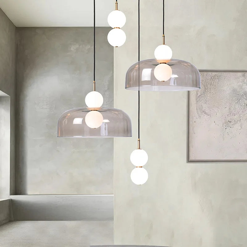 suspension en verre nordique pour décoration intérieure moderne - vue 2 sur 15