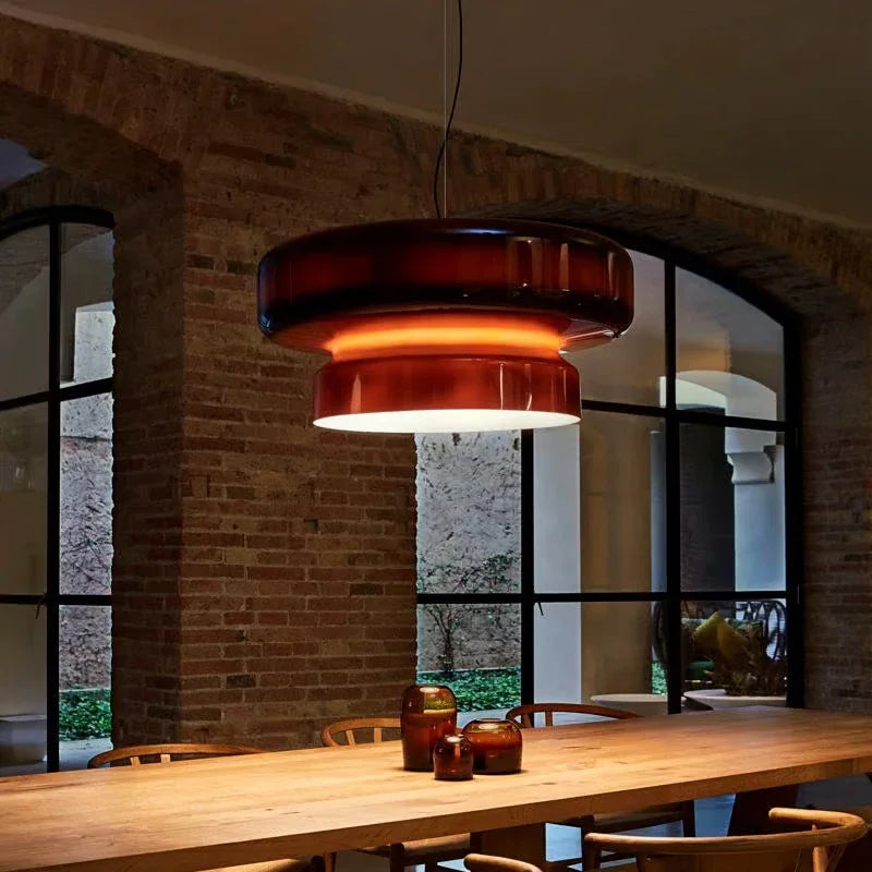 lustre design espagnol en verre pour intérieur moderne