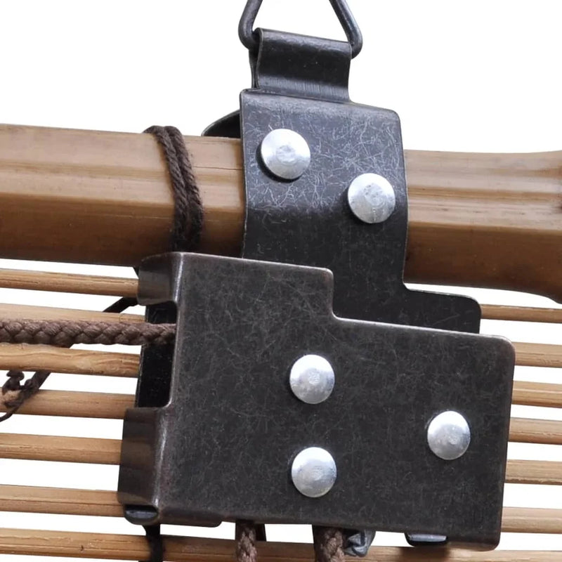 Store enrouleur occultant style naturel pour fenêtre intérieur