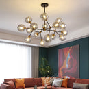 Modern minimalist kitchen, family, bedroom, dining-room, droplight attic luxury glass bubbles molecular droplight