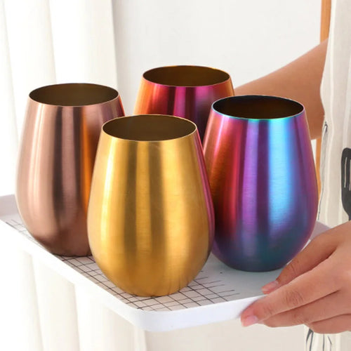 verres à vin inox 304 style bar design