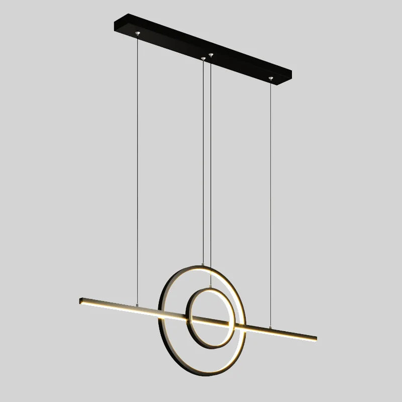 lustre led nordique simple moderne pour décoration intérieure - vue 5 sur 8