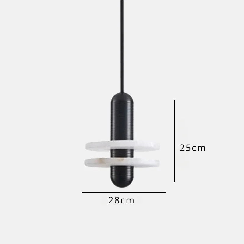 suspension en marbre à led design pour intérieur élégant - vue 11 sur 14