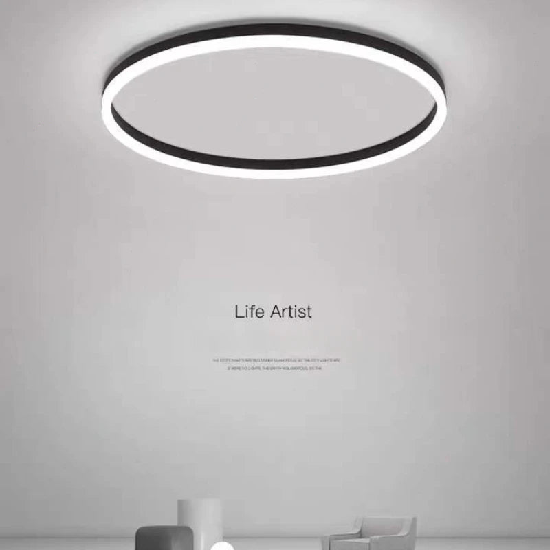 Plafonnier circulaire Alec nordique pour salon salle à manger chambre Lampara Techo Plafonnier Led Lampa Sufitowa - vue 6 sur 13