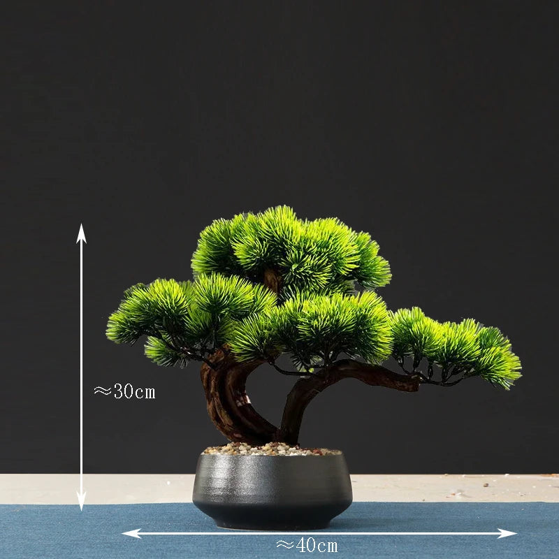 faux arbre bonsaï décoratif pour salon et aménagement paysager - vue 13 sur 36