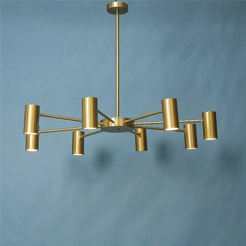 Modern adjustable nordic minimalist multi-head creative chandelier - vue 2 sur 6