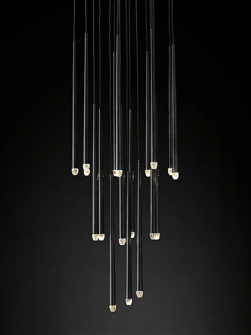 lustre led postmoderne nordique en cristal suspendu