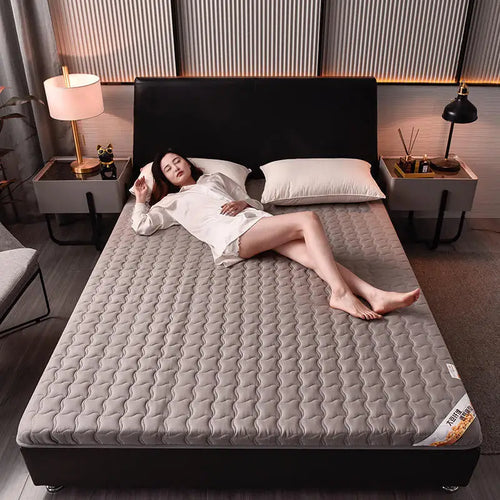 surmatelas en coton éponge pour lit king size et coussin de sol