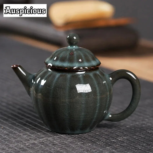 théière artisanale celadon style longquan avec filtre 200ml