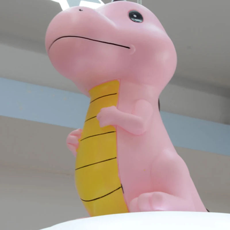 Lustre créatives pour chambre d'enfants rose vert dinosaure fille garçon enfants suspendus - vue 6 sur 9