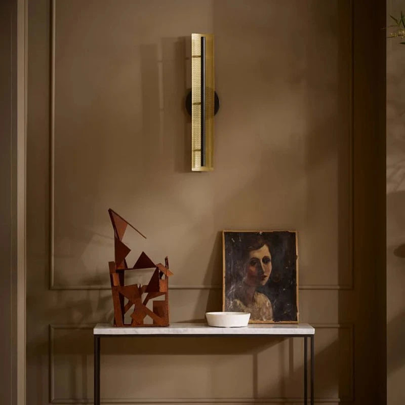 Applique murale créative de luxe chambre salon fond mur moderne chevet couloir simple applique murale LED creux lumières HX32VT - vue 3 sur 5