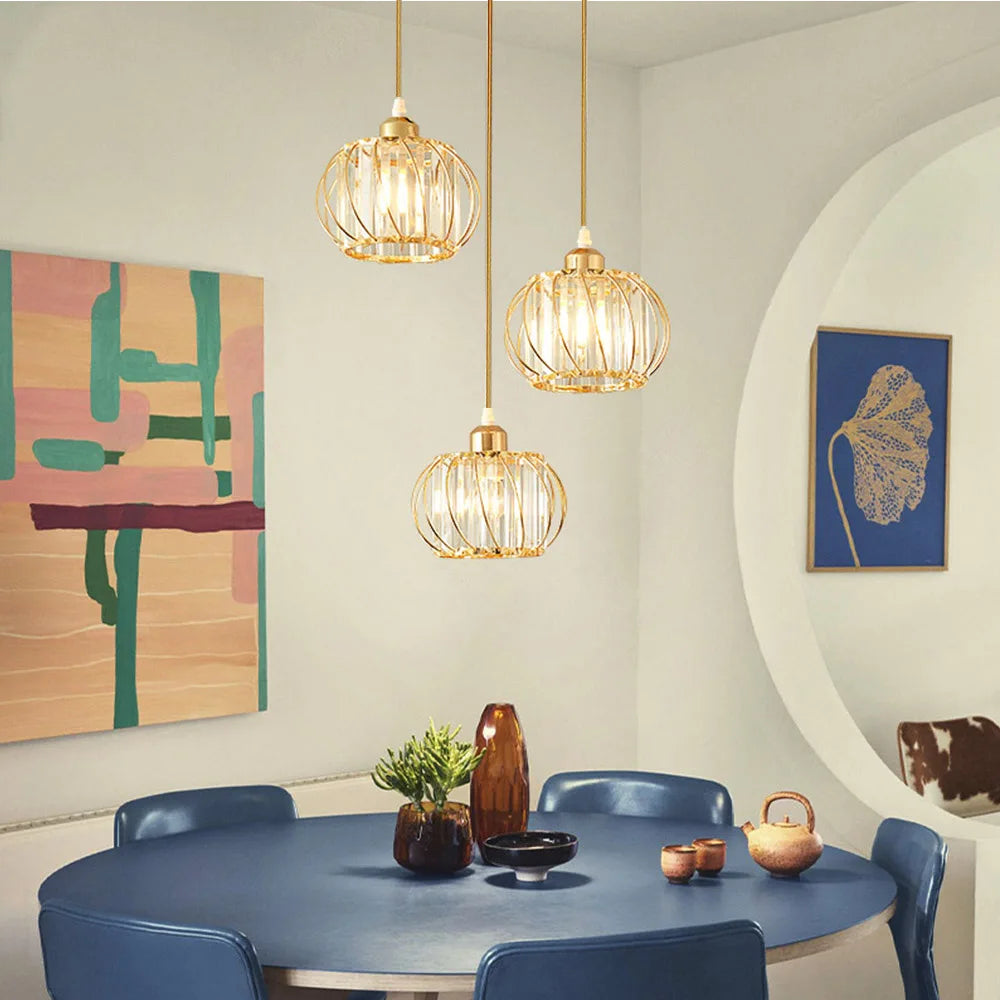 Simple Nordic glass chandelier, modern LED lights for living room, study, hallway, hallway, flat lamps, interior lighting - vue 4 sur 7