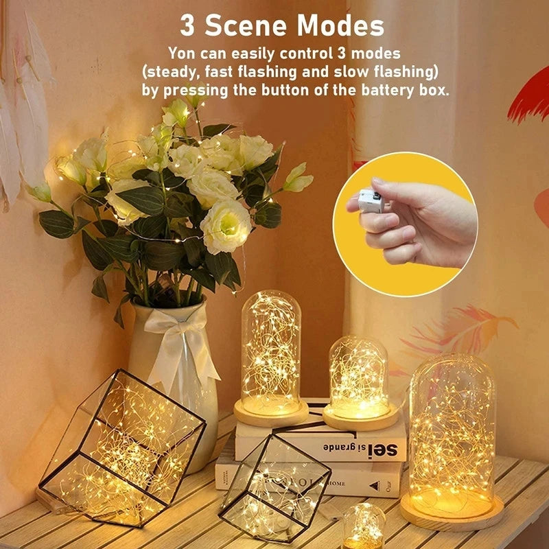 lot de 5 guirlandes lumineuses à led pour décorations festives - vue 5 sur 11