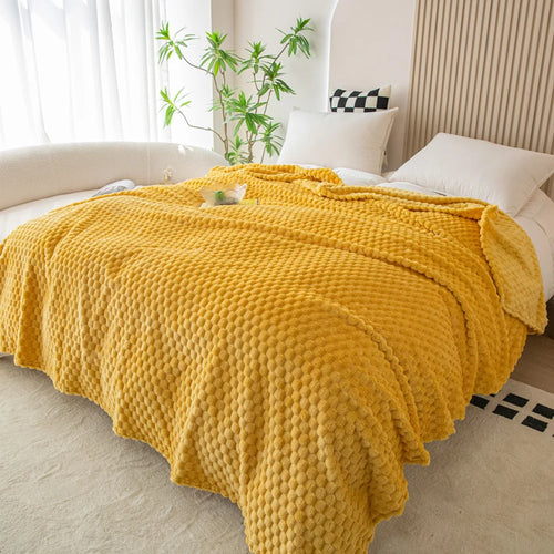 plaid carreaux doux moelleux velours salon chambre