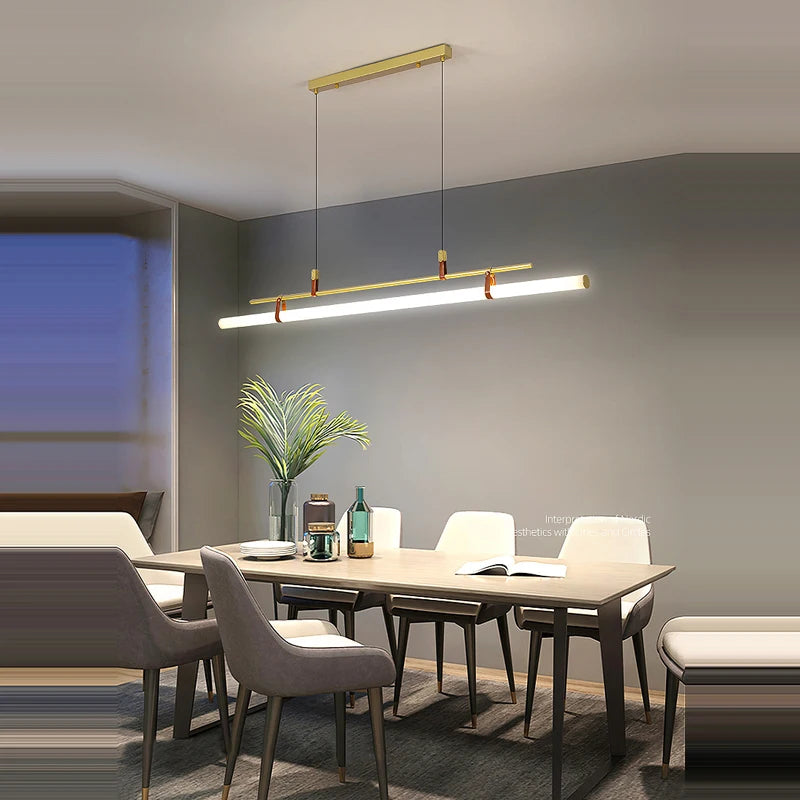 lustre minimaliste à led tendance 2022 éclairage suspendu - vue 4 sur 10