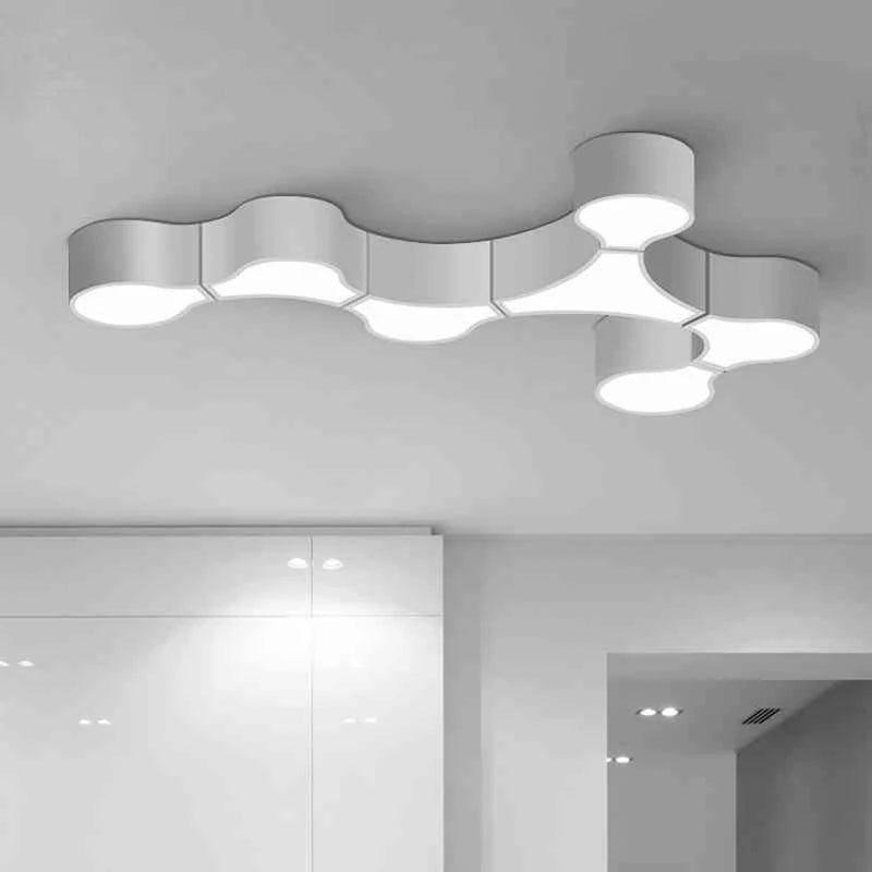 Plafonnier led moderne adn pour décoration intérieure loft café bar - vue 5 sur 24