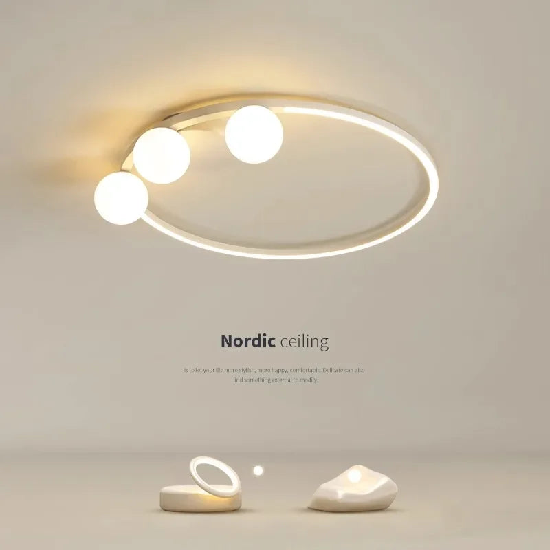 plafonnier led minimaliste moderne lustres éclairage luminaire - vue 5 sur 9