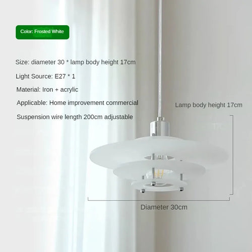suspension à led en acrylique pour restaurants et magasins - vue 9 sur 9