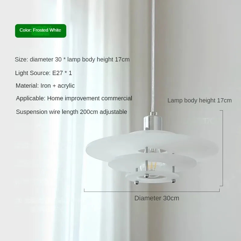 suspension à led en acrylique pour restaurants et magasins - vue 8 sur 9