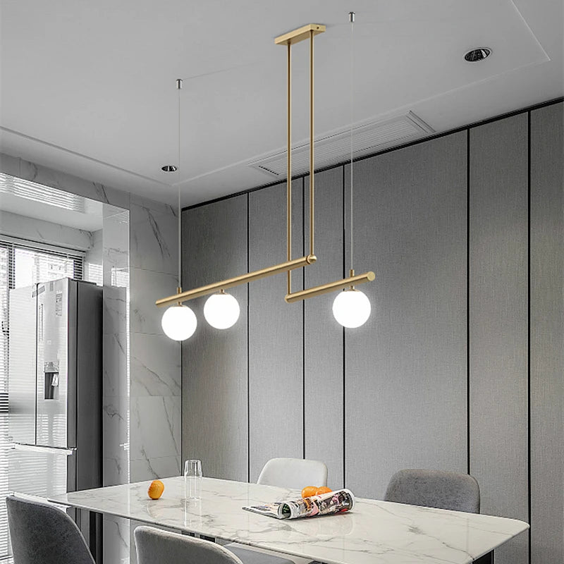 Modern minimalist chandelier for creative interior decor - vue 4 sur 16