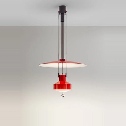 Minimalist flexible aluminium LED chandelier for interior decoration - vue 3 sur 14
