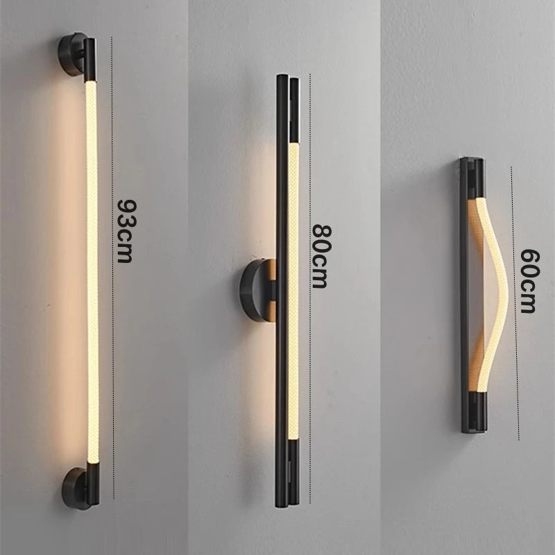 applique murale led minimaliste en silicone et fibre tissée - vue 5 sur 13
