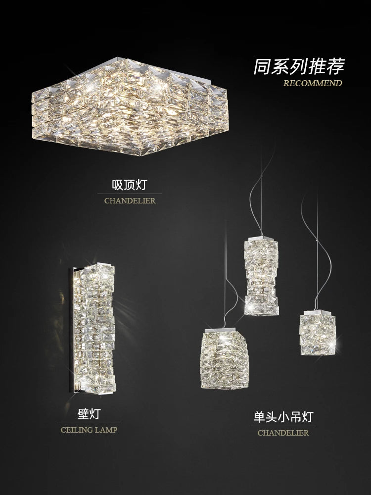 suspension en cristal décoratif de luxe pour intérieur - vue 5 sur 7