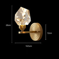 lampe lustre led laiton cristal or décor maison