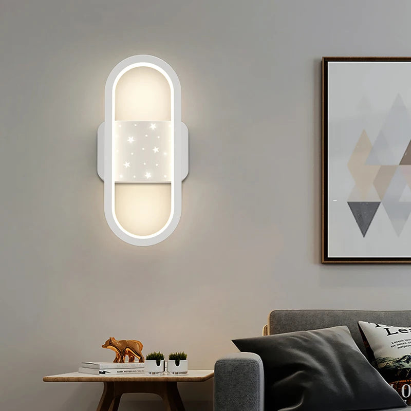 applique murale ovale minimaliste en aluminium pour escalier - vue 7 sur 18