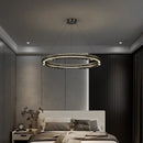 lustre moderne design rond en métal pour éclairage intérieur
