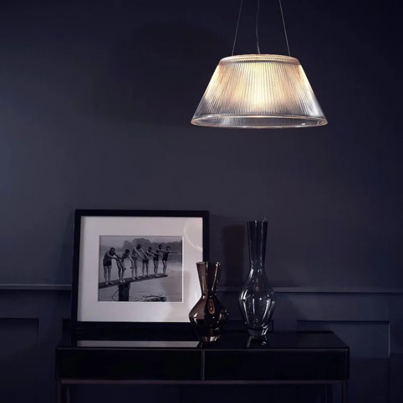 lustre design moderne en verre pour cafés hôtels et magasins - vue 4 sur 8