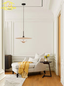 Minimalist flying saucer design decorative pendant light for various spaces