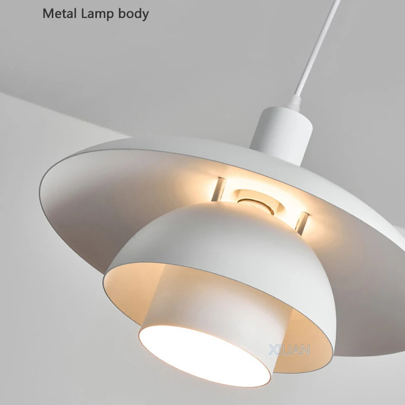 suspension led créative en métal pour éclairage de table