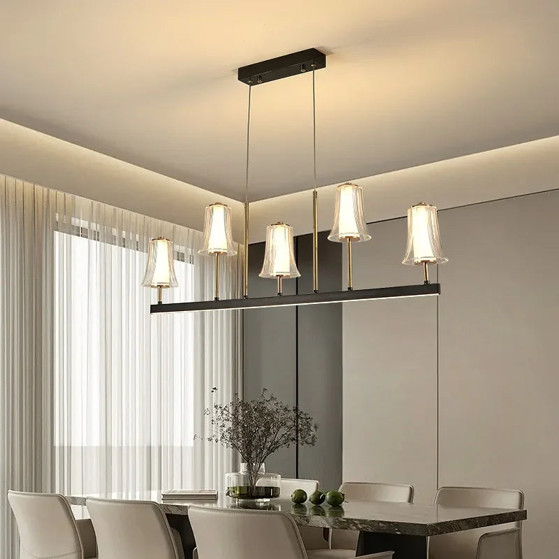 lustre postmoderne design minimaliste lampe led pour intérieur élégant - vue 5 sur 10