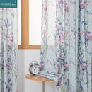 Rideau léger motif floral style européen salon chambre
