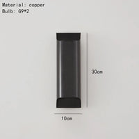 applique murale minimaliste en cuivre pour intérieur