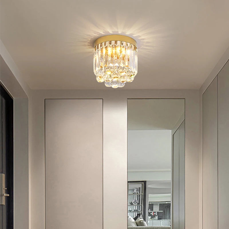 plafonnier en cristal style luxe pour éclairage créatif - vue 7 sur 7