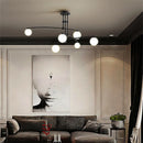 Minimalist glass chandelier in Nordic style for interior decoration
