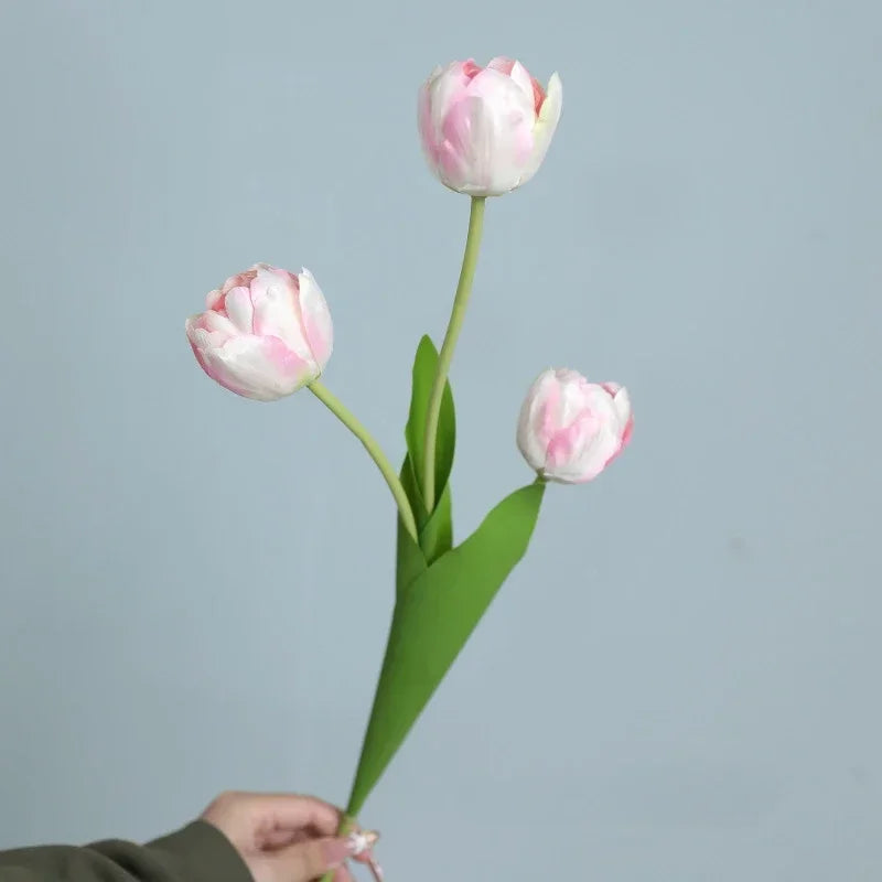 fleurs artificielles tulipes en soie décoratives pour toutes occasions - vue 9 sur 13