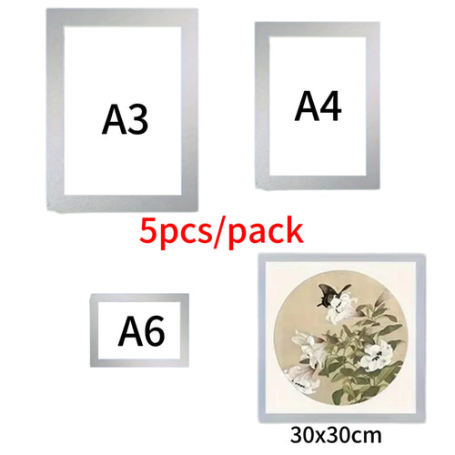 5Pack Magnet Picture Frame Children Art Picture Holder Wall Photo Organizer Display for Home Office Advertise,A3/A4/A6/30x30cm - vue 10 sur 9